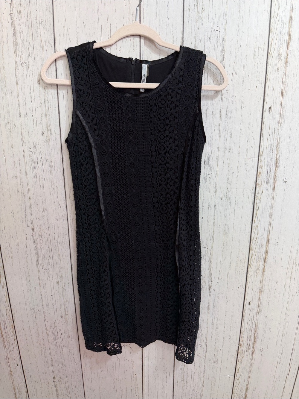 Miila Black Lace Mini Dress